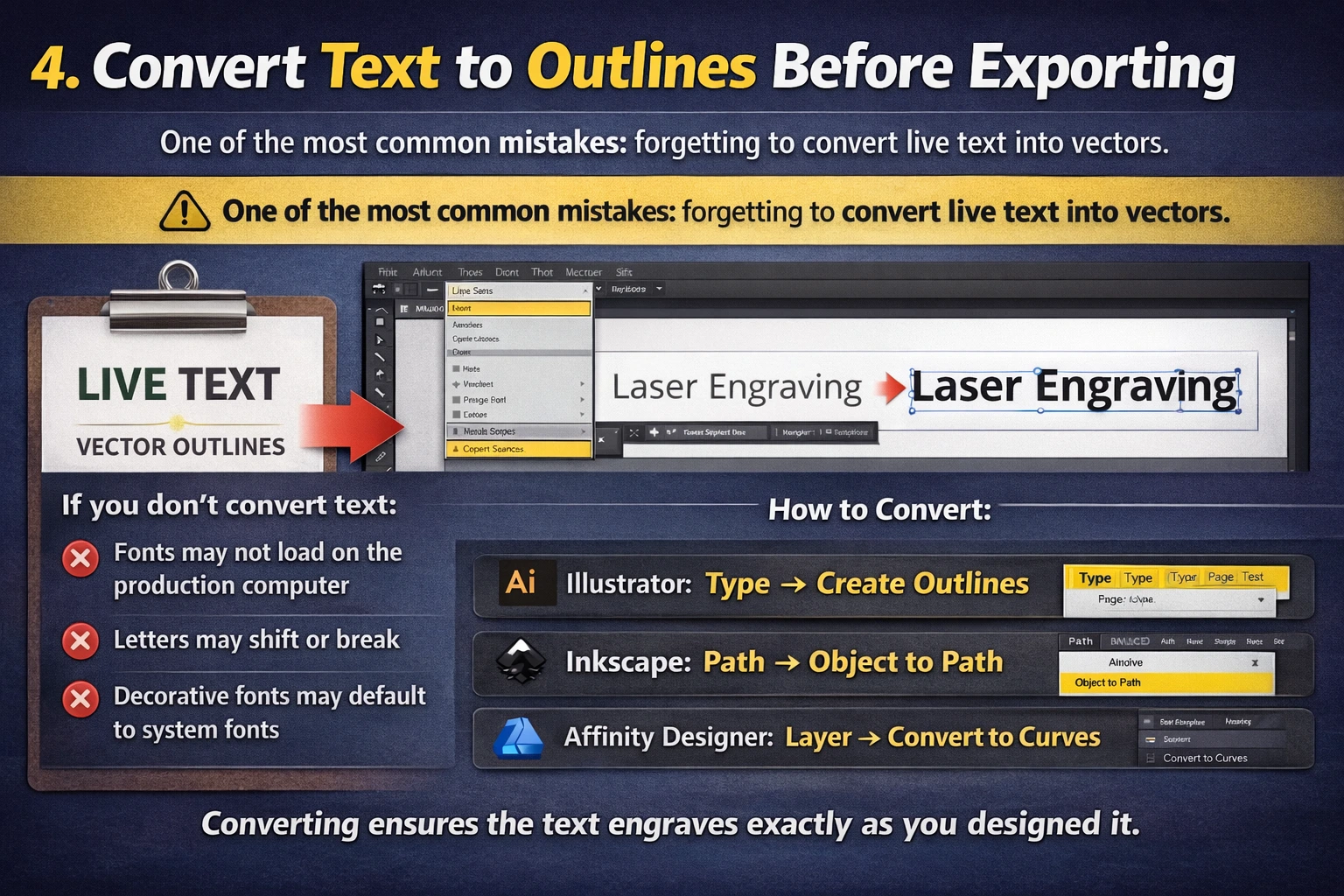 Convert Text to Outlines Before Exporting