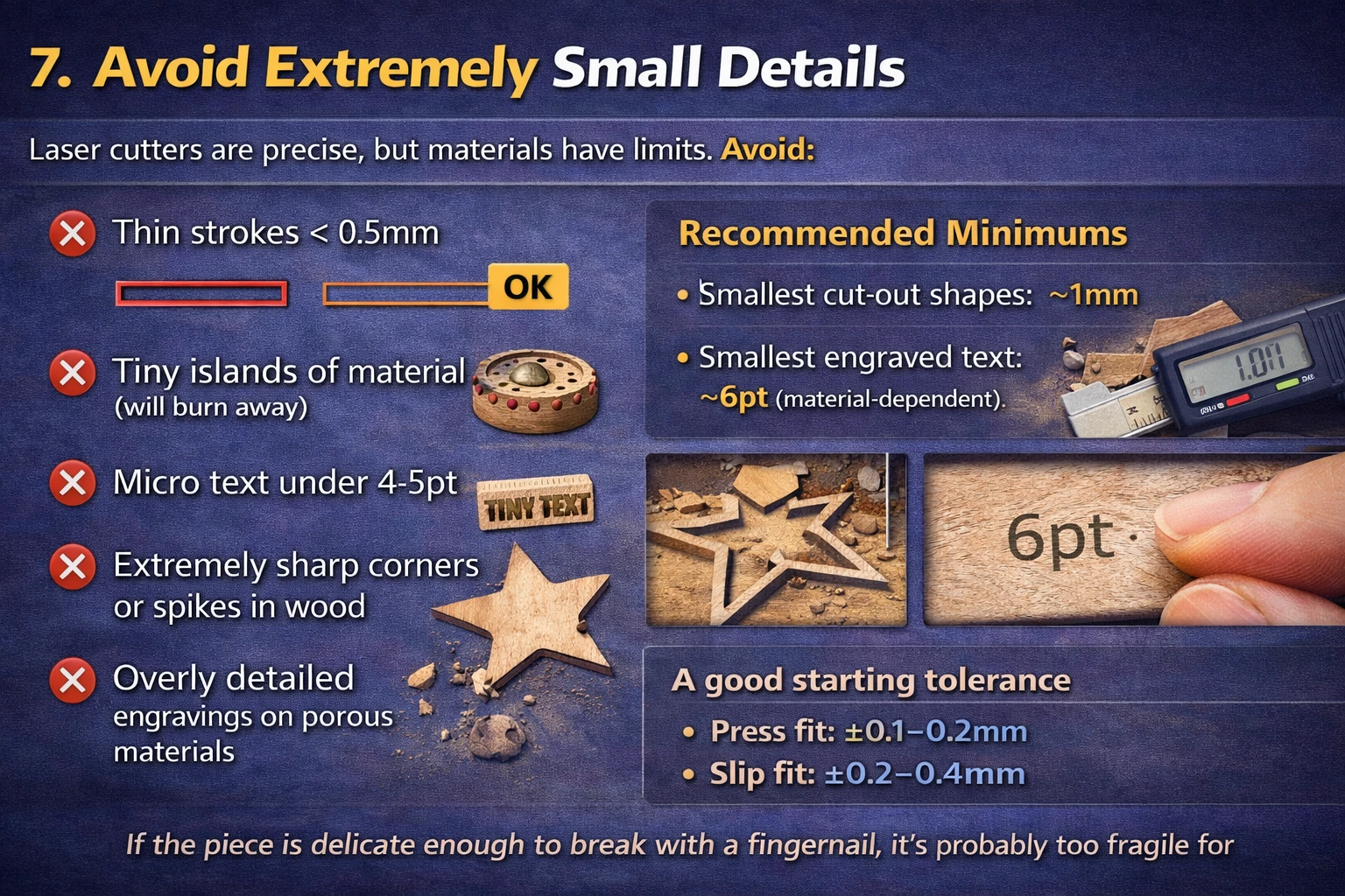 Avoid Extremely Small Details